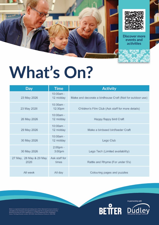 Halesowen Children's Half Term Activities 30 May 26